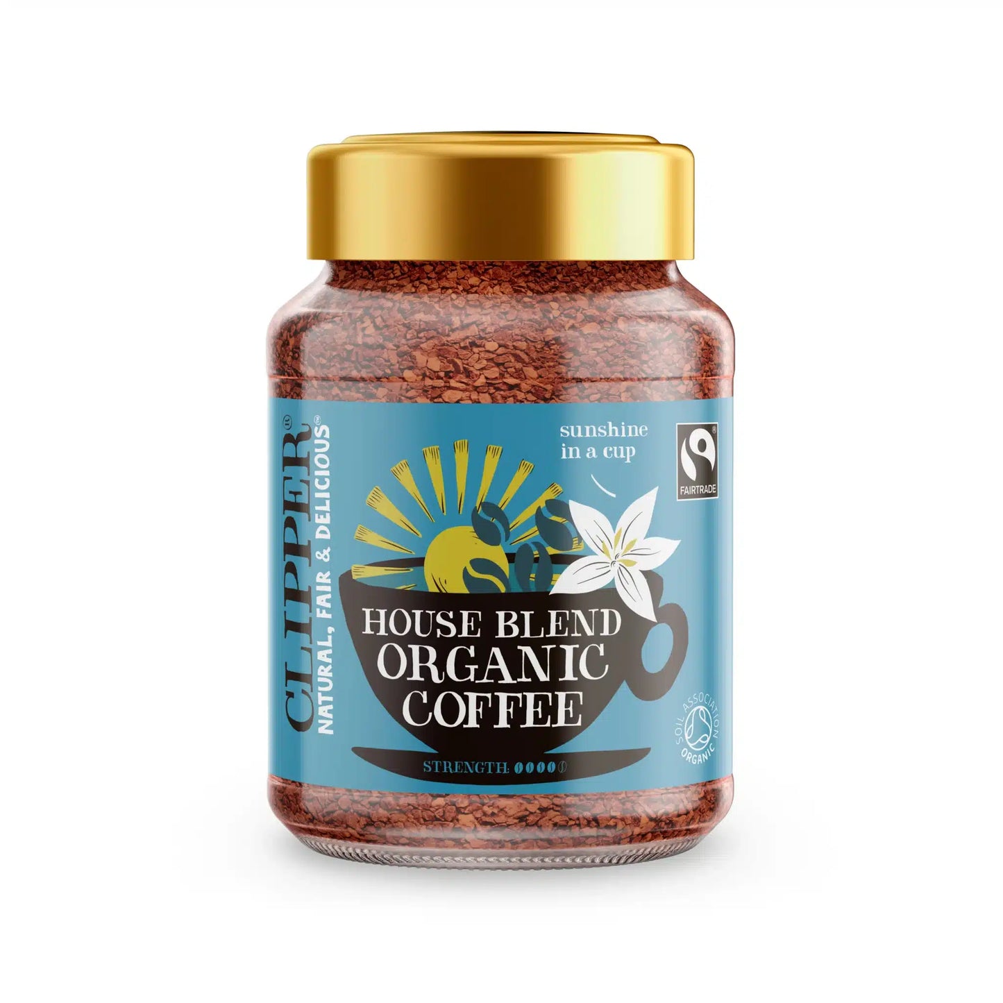 Clipper Fairtrade Organic House Blend Instant Coffee 100g