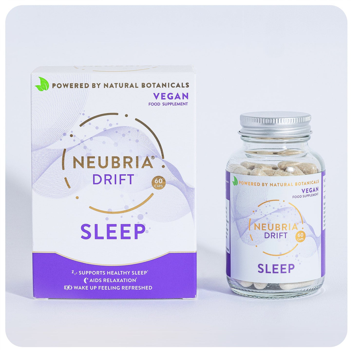 Neubria Drift Natural Sleep Aid Supplement 60 Capsules