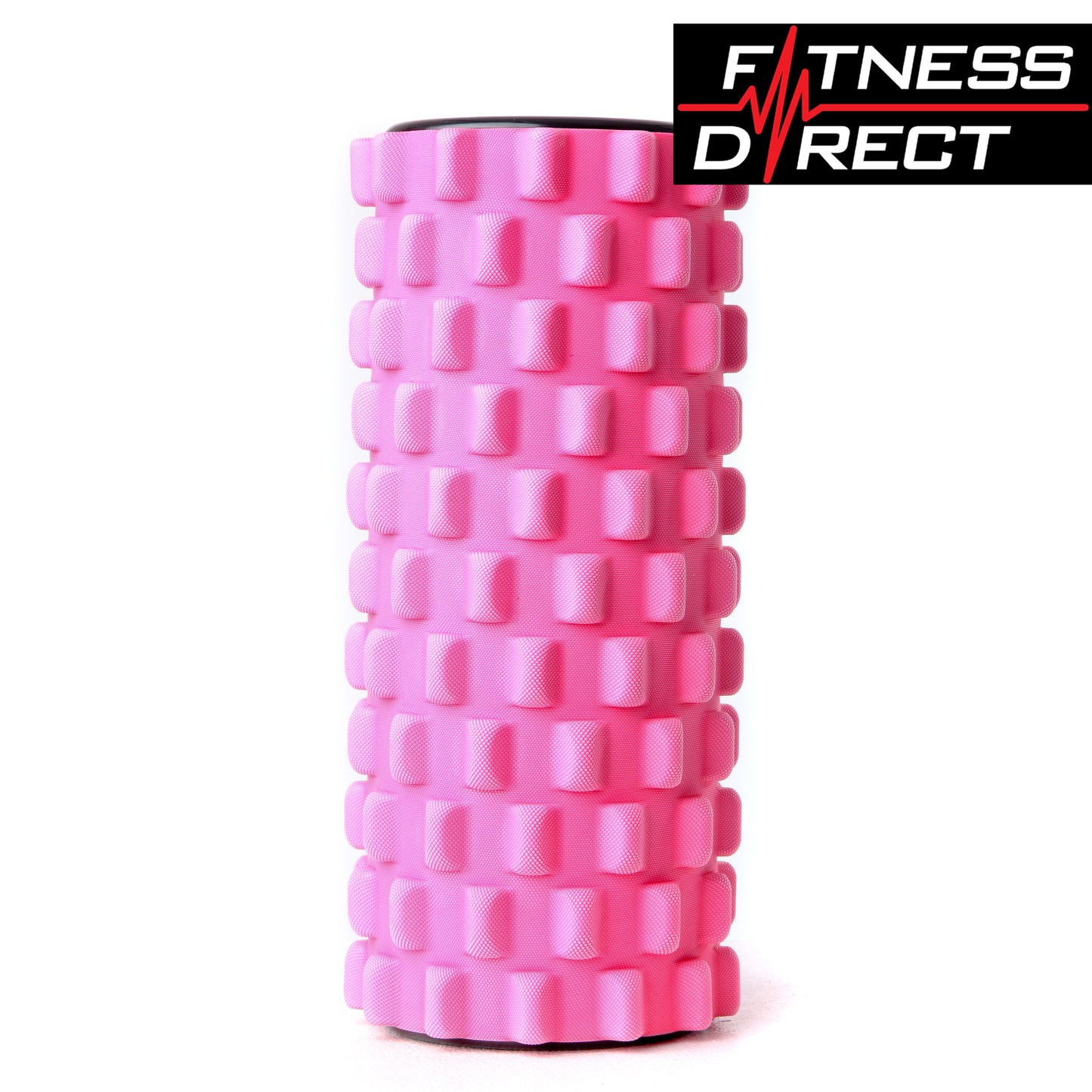 Fitness Direct Foam Roller Deep Tissue Massage Grid Trigger Point Muscles Gym - Pink