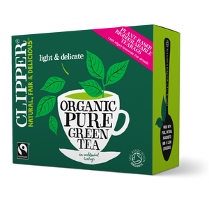 Clipper Organic Fairtrade Pure Green 80 Tea bags Teabags