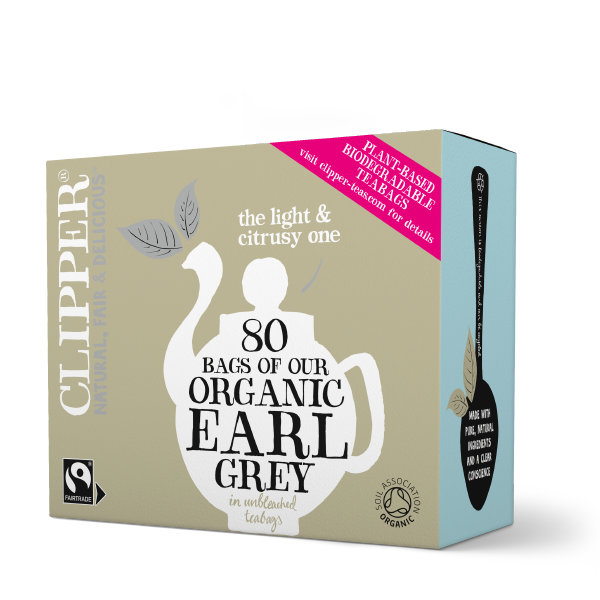 Clipper Organic Fairtrade Earl Grey 80 Tea Bags Pack of 2 (Total 160 teabags)