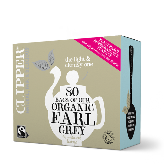 Clipper Organic Fairtrade Earl Grey 80 Tea Bags Pack of 2 (Total 160 teabags)