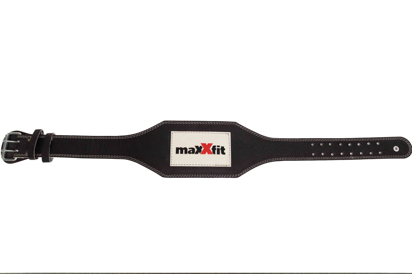 Maxxfit 6" Leather Padded Weight Lifting Belt Gym Training Back Support