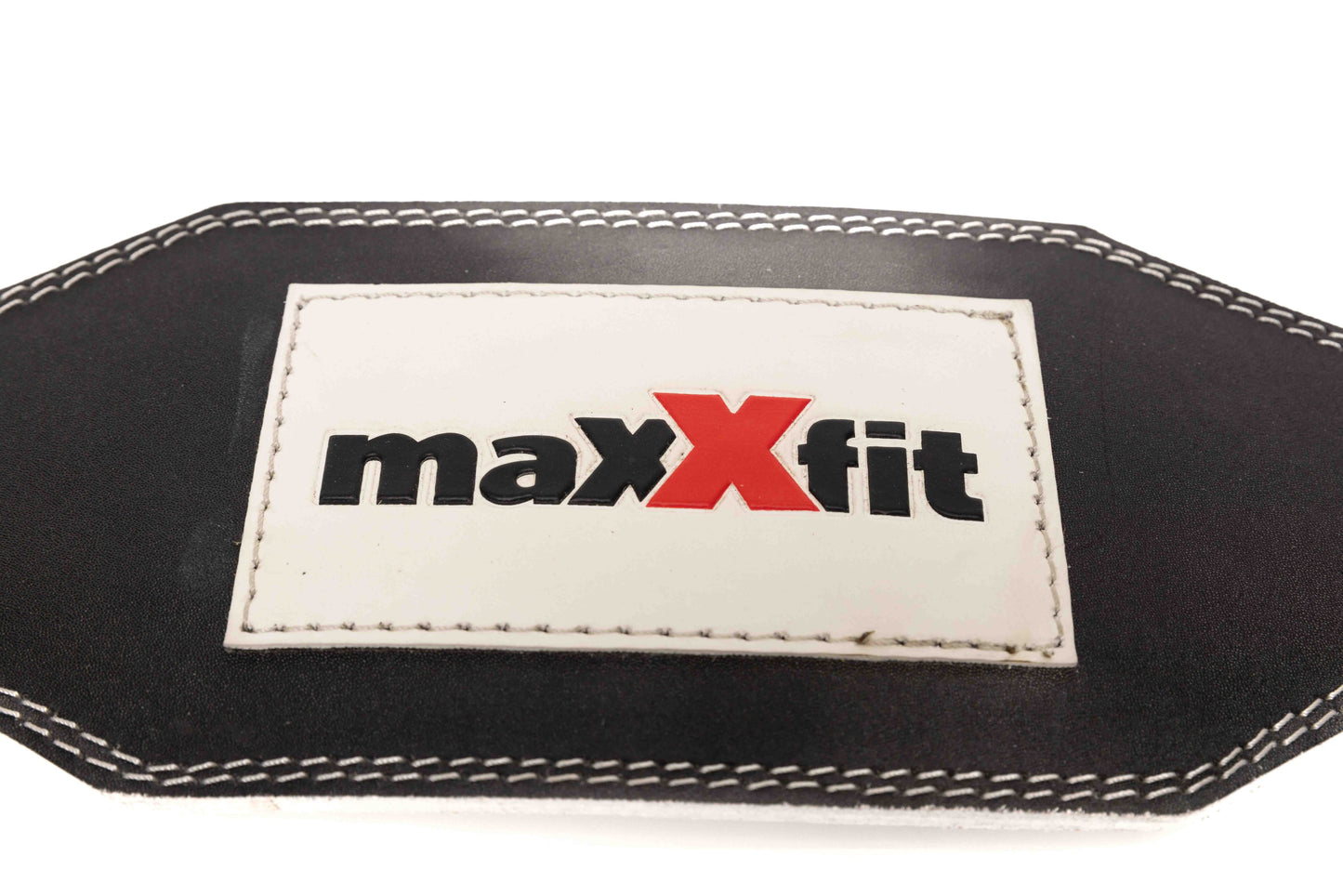 Maxxfit 6" Leather Padded Weight Lifting Belt Gym Training Back Support