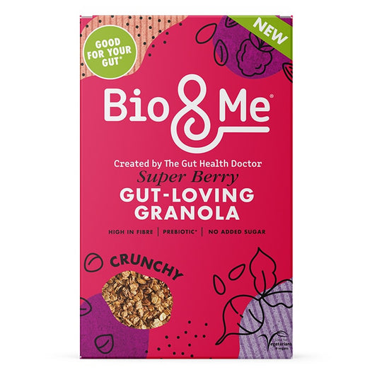 Bio&Me Super Berry Gut-Loving Prebiotic* Granola 360g Pack of 4