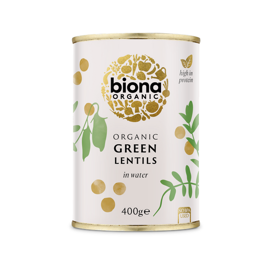 Biona Organic Green Lentils - 400g - Pack of 3