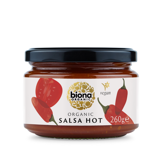 Biona Organic Salsa Dip Hot 260g Pack of 4