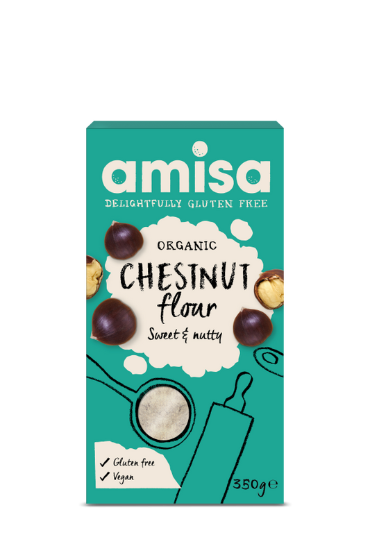 Amisa Organic Gluten Free Buckwheat Flour (Fine milled) 400g - Pack of 4