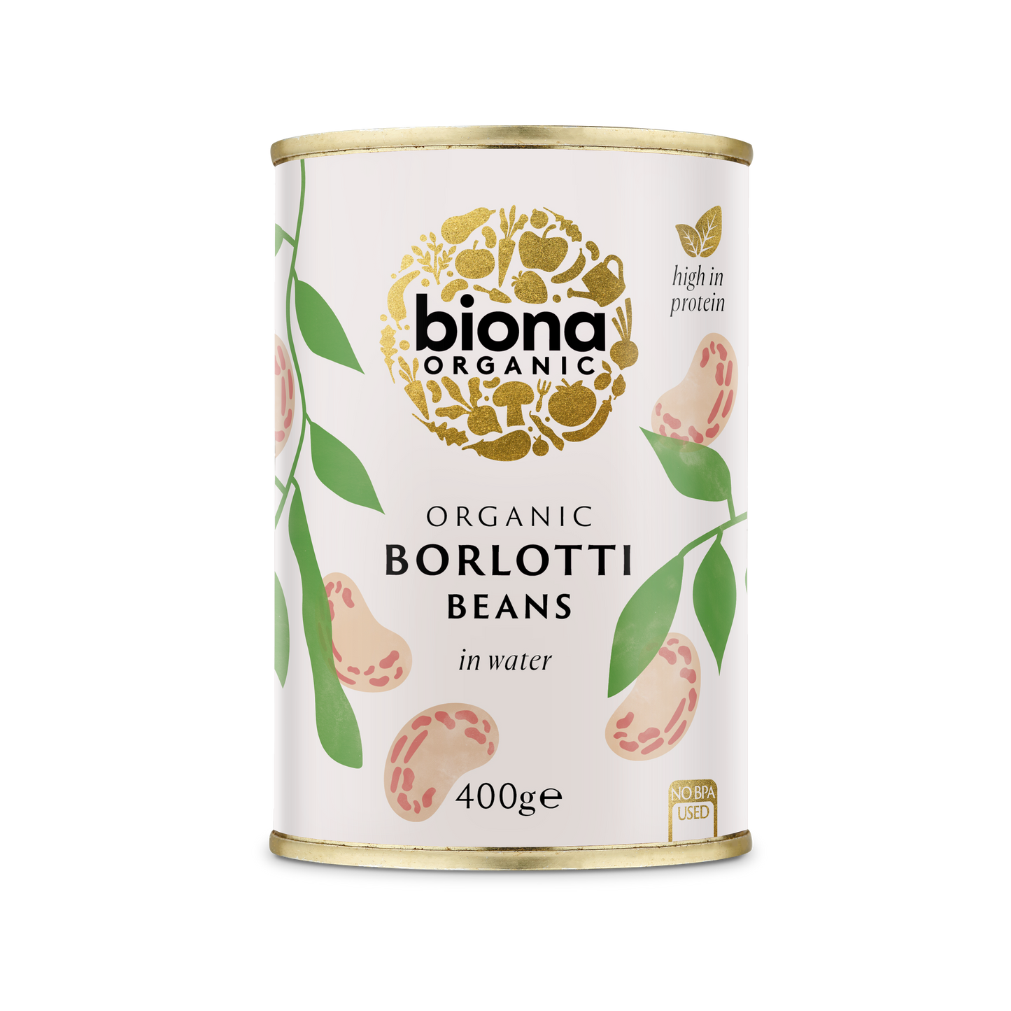 Biona Organic Borlotti Beans 400g Pack of 6
