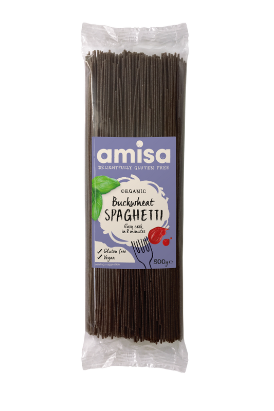 Amisa Organic Gluten Free Buckwheat Spaghetti 500g Pack of 4