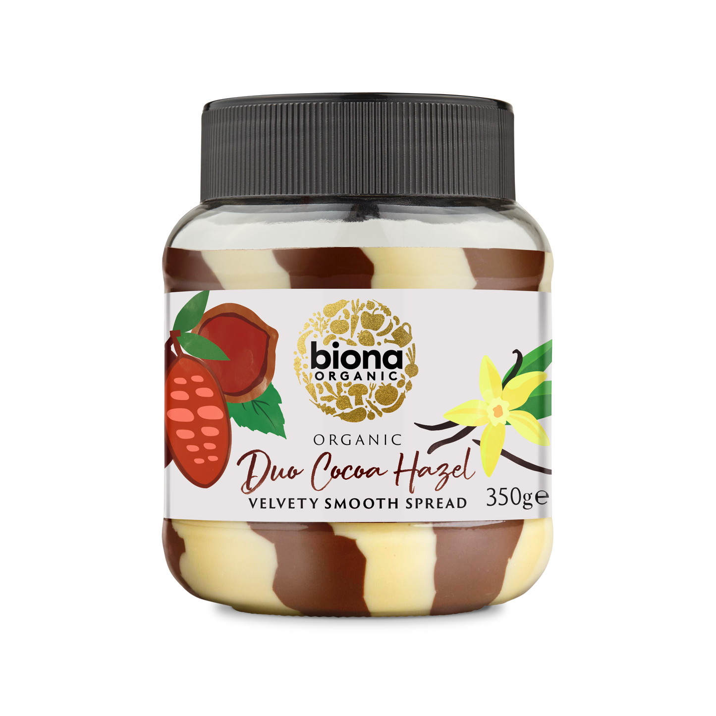 Biona Organic Duo Chocolate Hazelnut Spread 350g Pack of 4