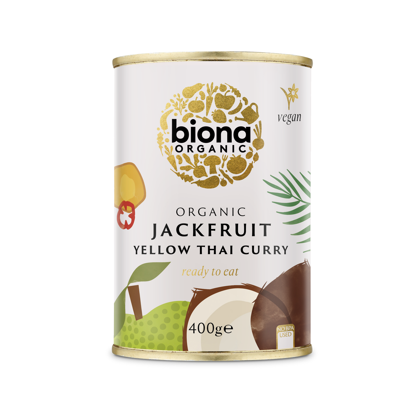 Biona Organic Yellow Thai Curry Jackfruit 400g -Pack of 6