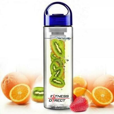 Fruit Infuser Water Bottle Sports Fruit Infusing Health Juice  BPA Free - Blue