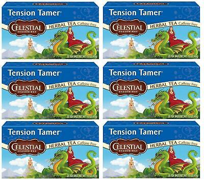 Celestial Seasonings Tension Tamer Herbal Infusion Tea Teabags Pack of 6