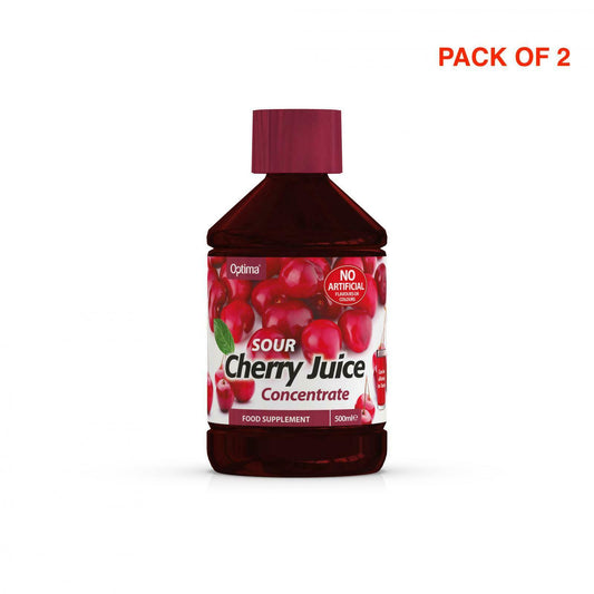 Optima Montmorency Sour Cherry Juice Concentrated 500ml - (PACK OF 2 = 1000ML)