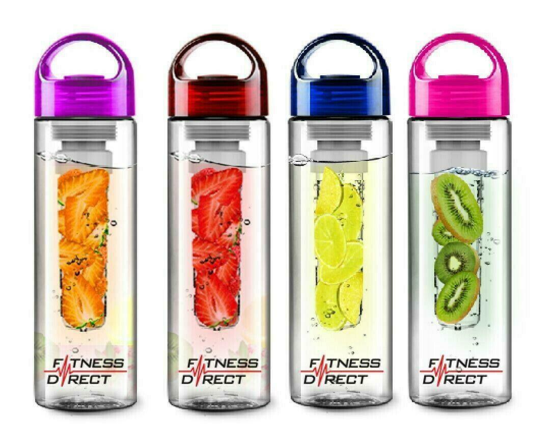 Fruit Infuser Water Bottle Sports Fruit Infusing Health Juice  BPA Free - RED
