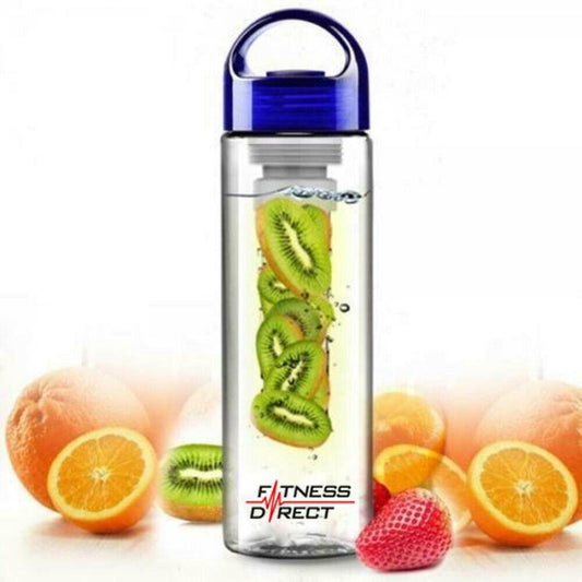 Fruit Infuser Water Bottle Sports Fruit Infusing Health Juice  BPA Free - Blue