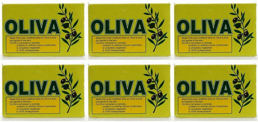 Oliva Olive Oil Soap 125G (Pack OF 6) 6 Bars of Pure Olive Oil Soap