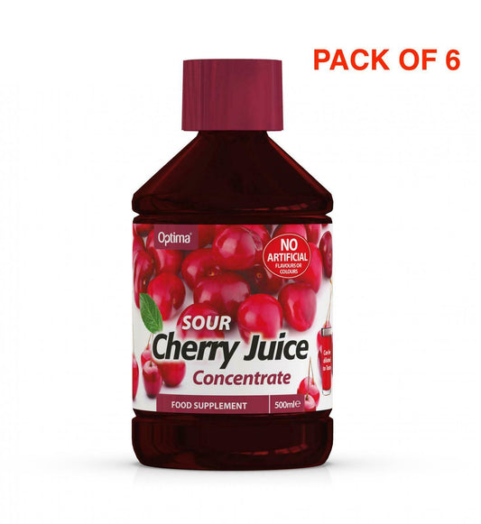 Optima Montmorency Sour Cherry Juice Concentrated 500ml - (PACK OF 6)