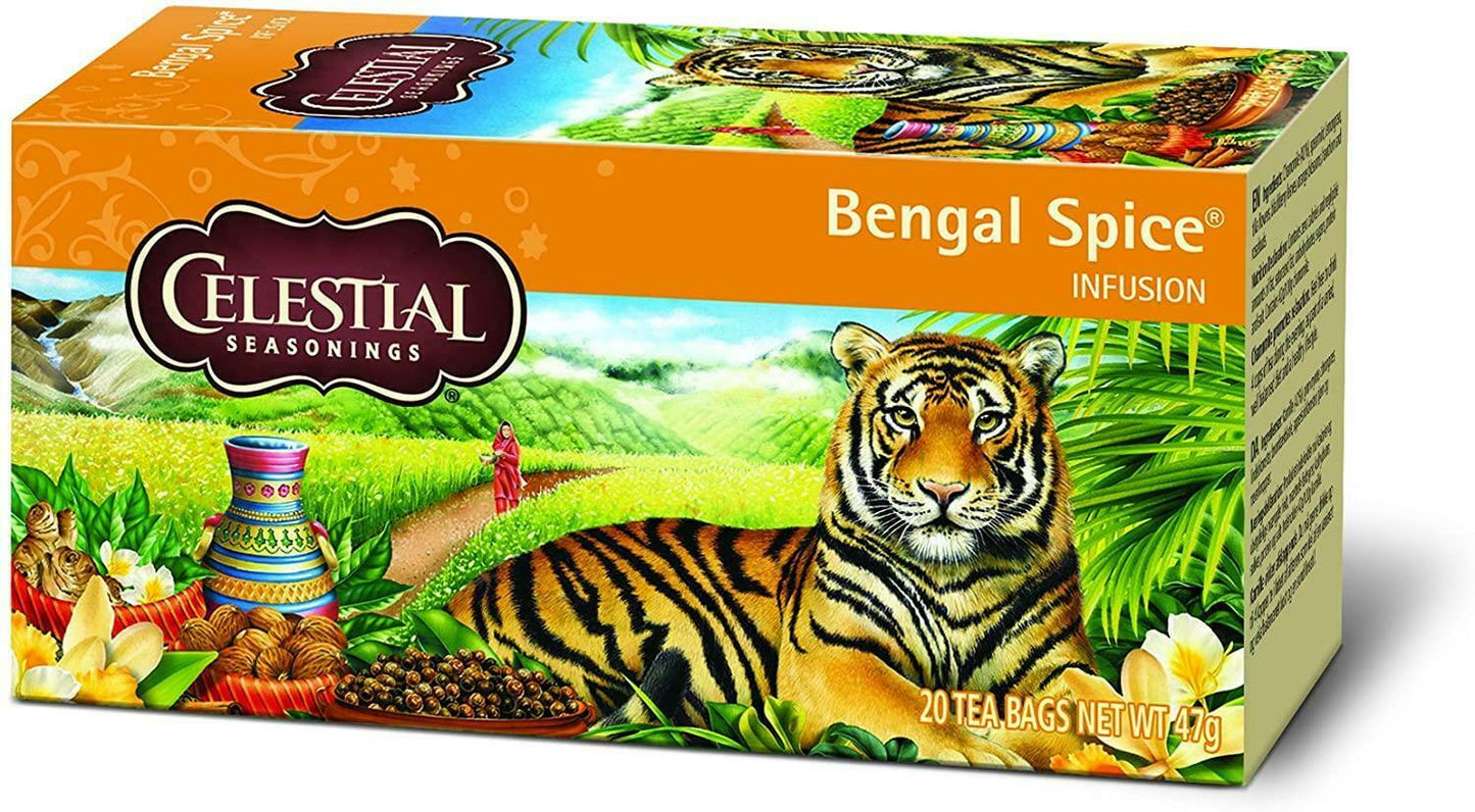 Celestial Seasonings Bengal Spices Herbal Infusion Tea 20 Bags (Pack of 6)