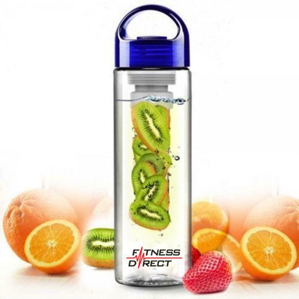 TWO PACK Infuser Water Bottle Sports Fruit Infusing Health Juice maker BPA Free