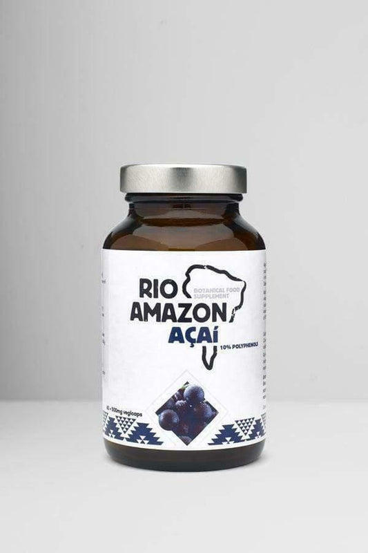 Rio Amazon Acai Extract 500mg 10% Polyphenols 60 Vegan Capsules