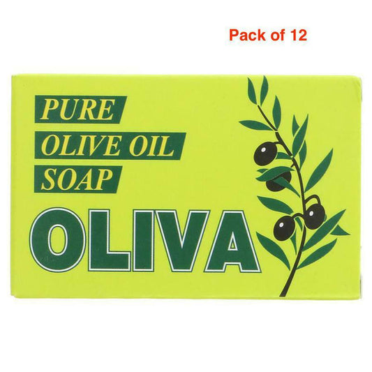 Oliva Olive Oil Soap 125G (Pack OF 12) 12 Bars of Pure Olive Oil Soap