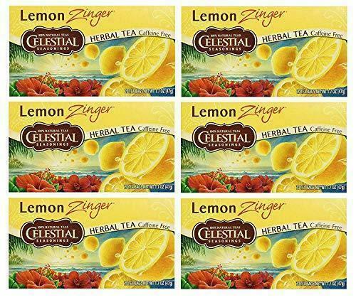 Celestial Lemon Zinger Infusion Herbal Tea Pack of 6 x 20 bags **CLEARANCE**