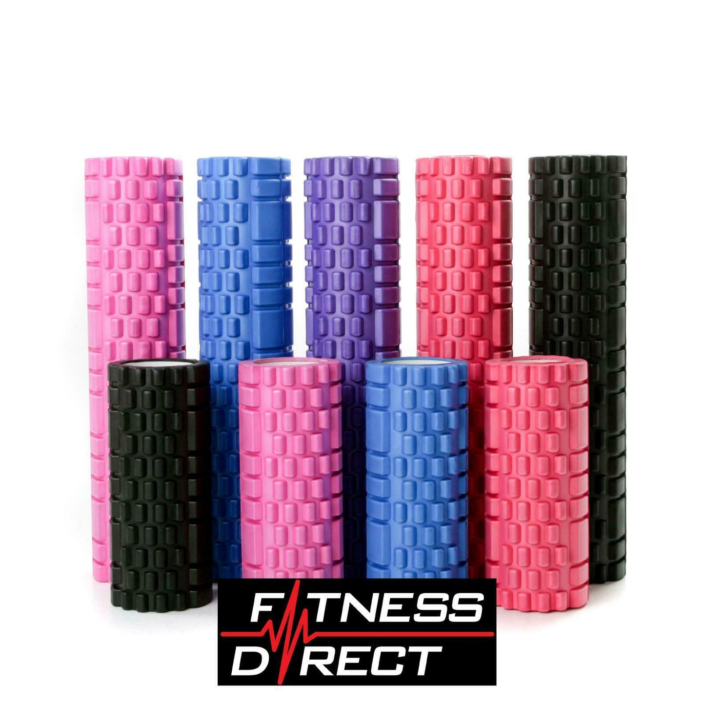 Foam Roller Exercise Trigger Point Textured Massage Yoga Gym Eva Grid Physio 2SL
