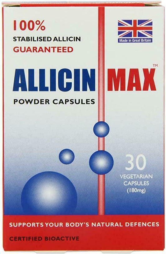 Allicin Max 100% Pure Allicin 30 Vegetarian Capsules Allicinmax