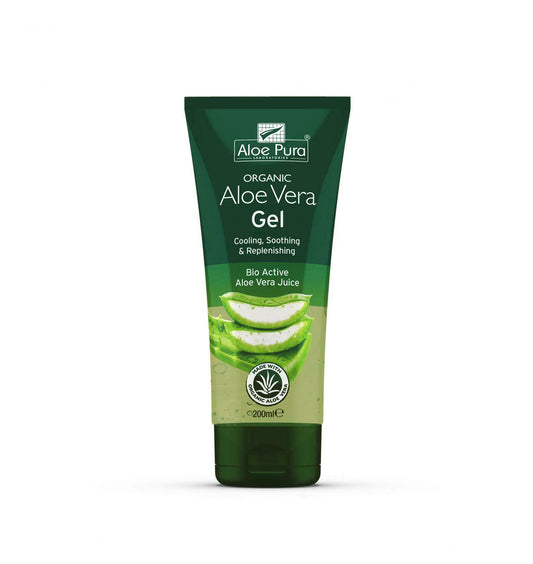 Aloe Pura Aloe Vera Organic Gel Skin Burns Scars Stretch Marks 200ml