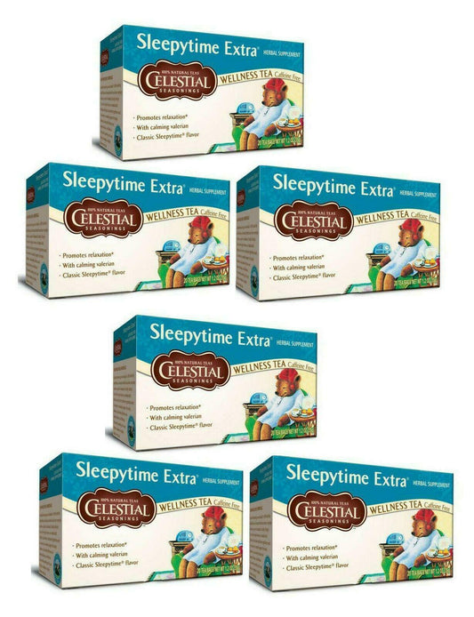 Celestial Seasonings Sleepytime Extra Tea 20 Bags (Pack of 6) Herbal Infusion