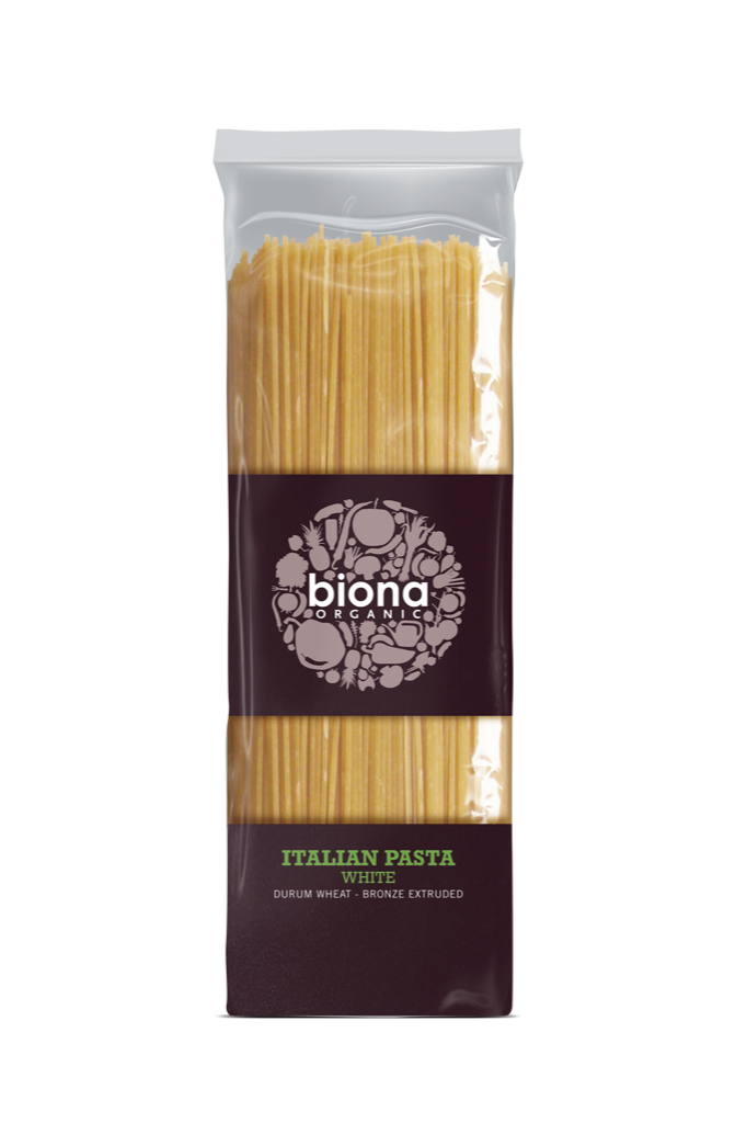 Biona Organic Italian White Spaghetti 500g Pack of 4
