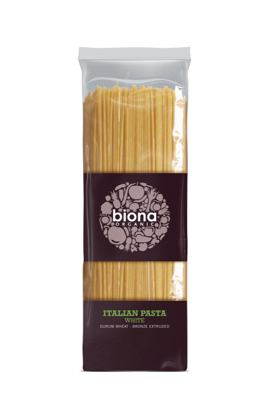 Biona Organic Italian White Spaghetti 500g Pack of 4