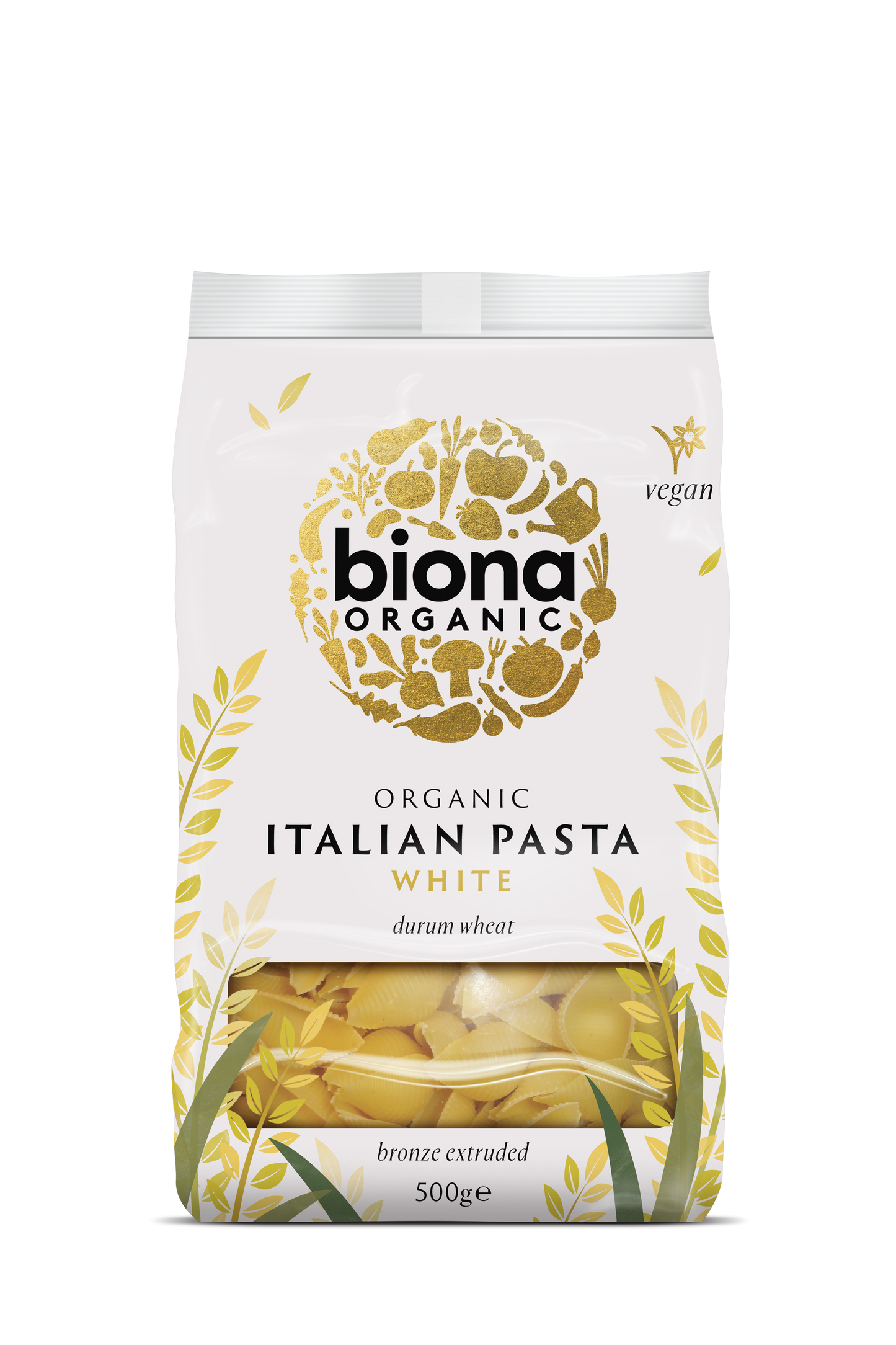 Biona Organic White Conchiglie 500g Pack of 4