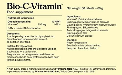 Pharma Nord Bio-C-Vitamin 750mg 180 Tablets (3 x 60's Pack)