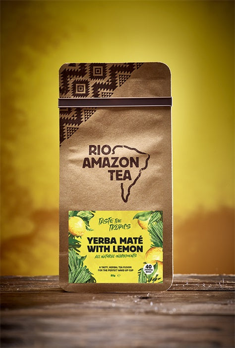 Rio Amazon Taste The Tropics Yerba Maté, Lemon Grass & Lemon Fruit 40 Teabags