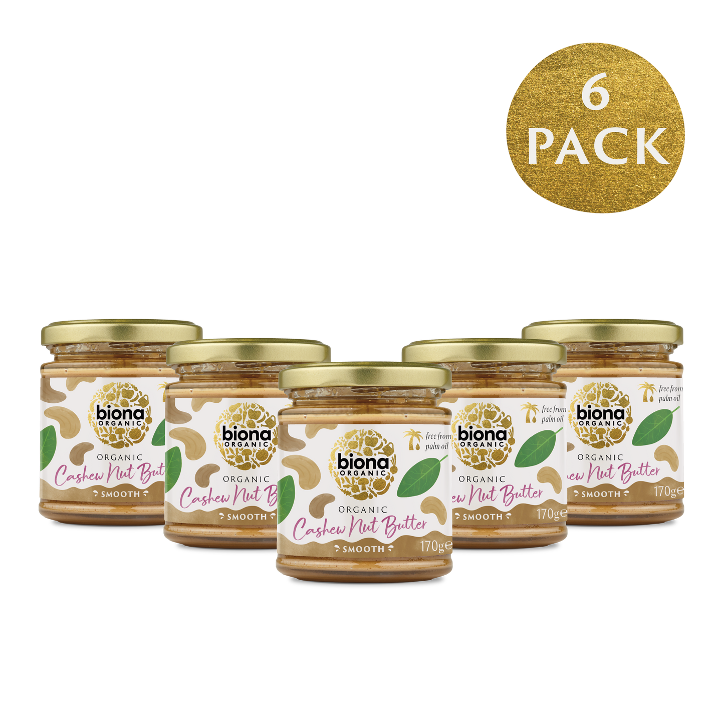 Biona Organic Cashew Butter 170g Pack of 6
