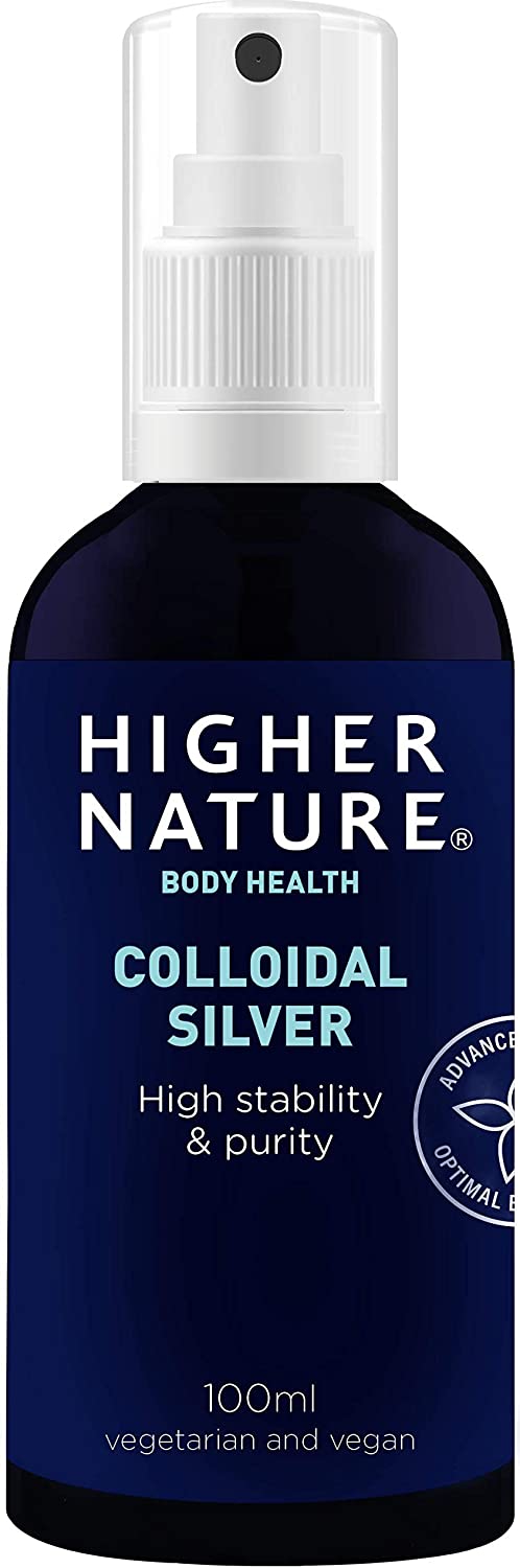 Higher Nature Colloidal Silver 100ml- 99.99% pure silver