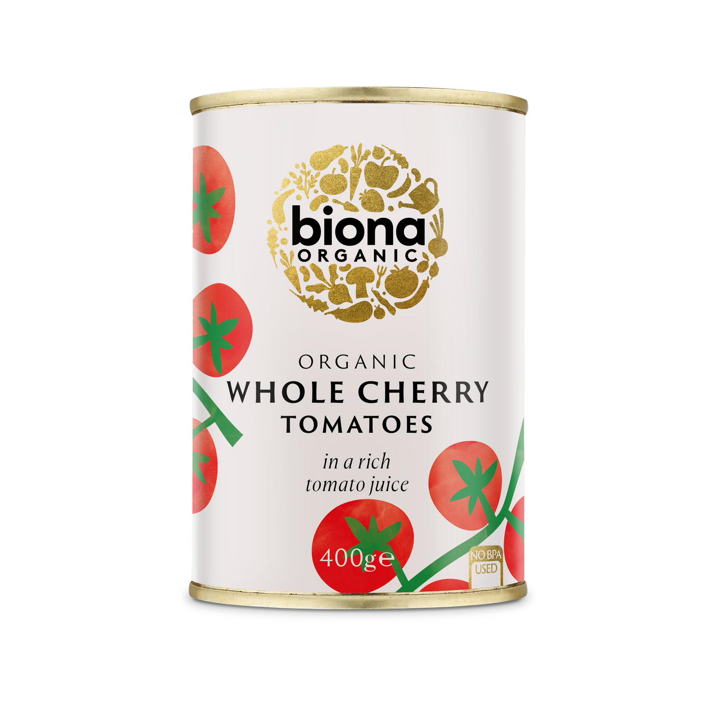 Biona Whole Cherry Tomatoes Organic 400g Pack of 6