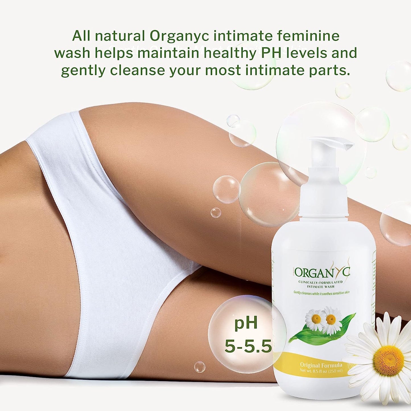 Organyc Intimate Wash with Chamomile - 250ml