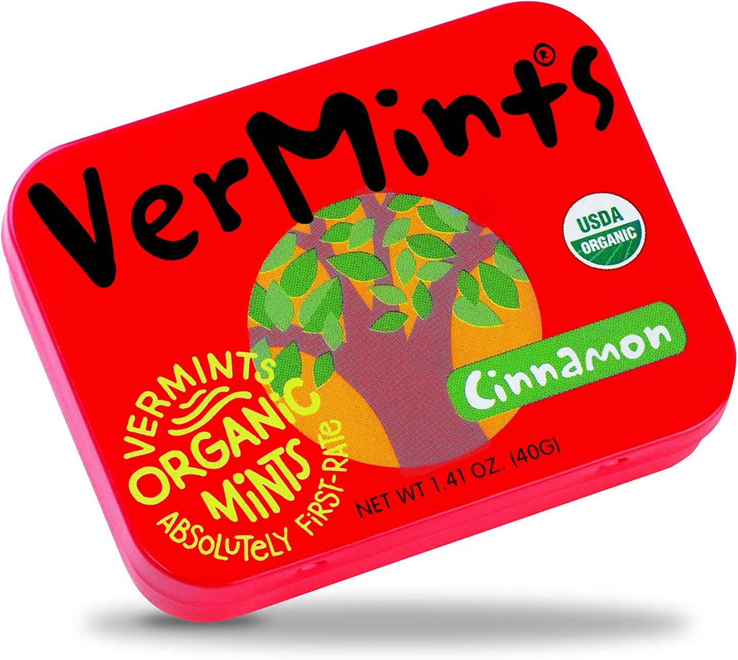 VerMints Organic Mints - Cinnamon 40g - Pack of 6