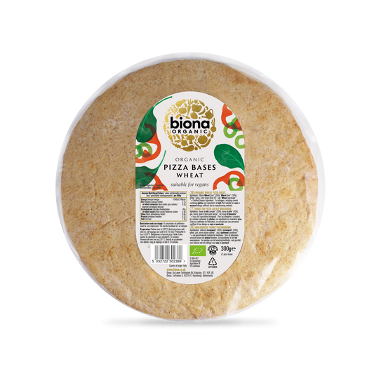 Biona Organic Wheat Pizza Bases 300g  Pack of 4