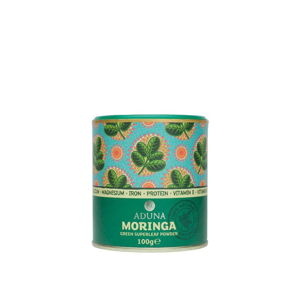 Aduna Organic Moringa Superleaf Powder 100g Pack of 2