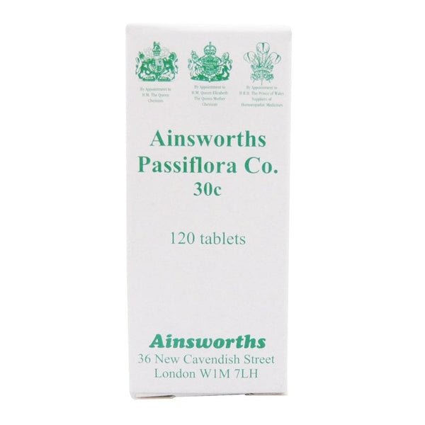 Ainsworths Passiflora Co 30C Single Counter Remedy 120 tabs
