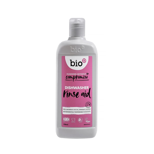 Bio-D Dishwasher Rinse Aid 750ml Pack of 4