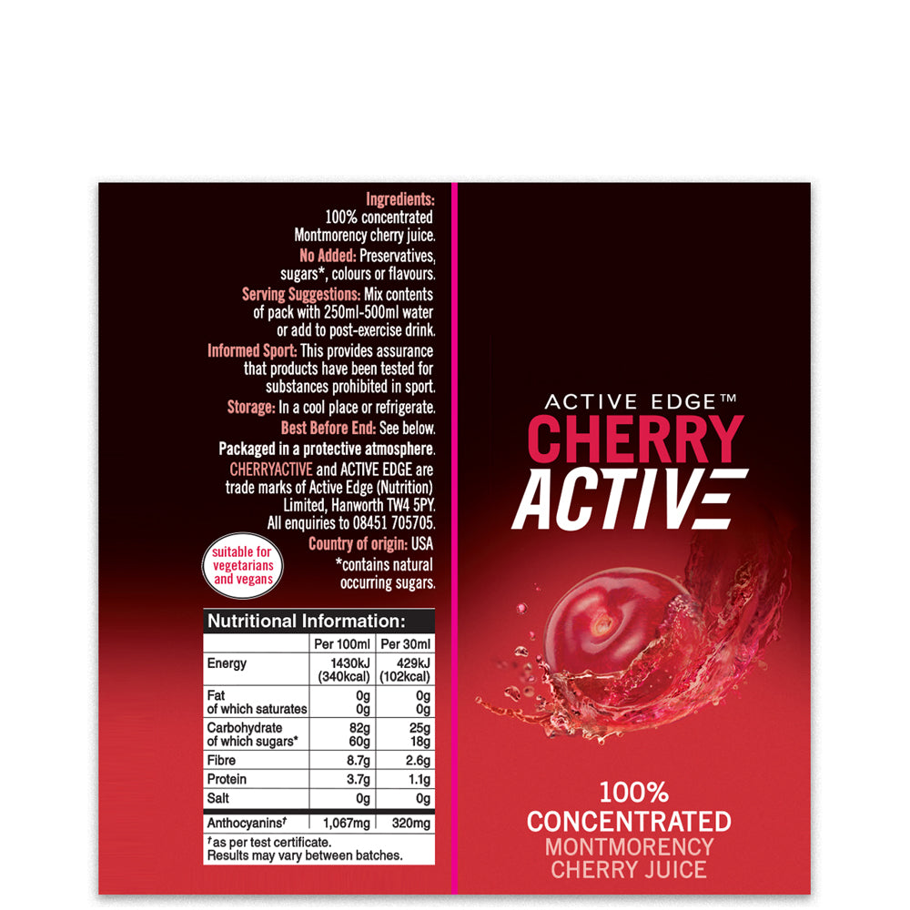 Active Edge Cherry Active Shot 30ml Pack of 24
