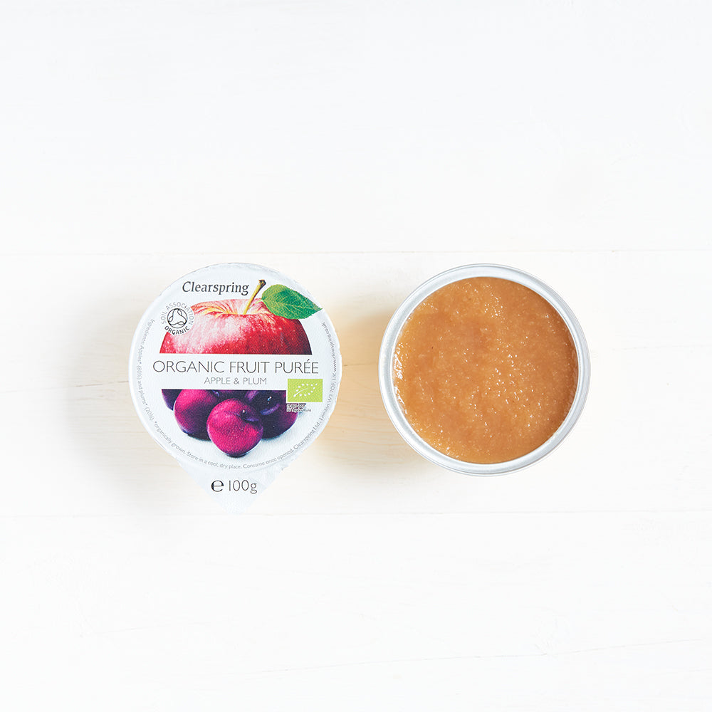 Clearspring Organic Fruit Purée - Apple & Plum (2x100g) Pack of 6