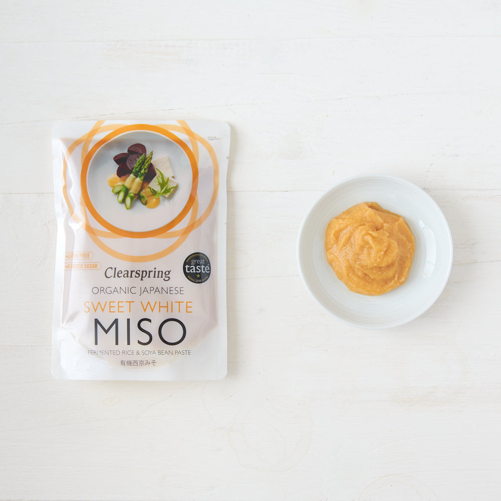 Clearspring Organic Sweet White Miso Pouch 250g Pack of 4