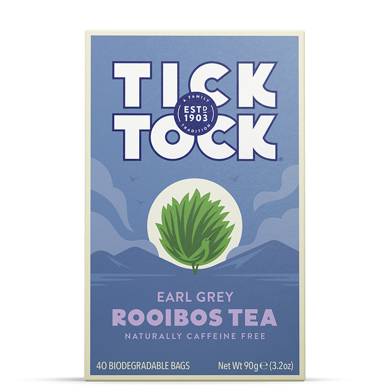 Tick Tock Rooibos Earl Grey 40 tea bags Pack of 4